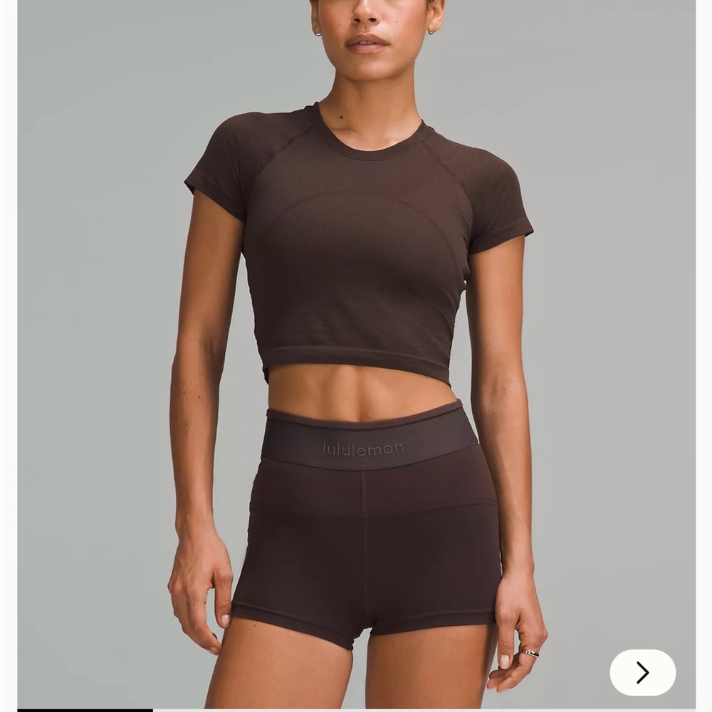 lululemon athletica Brown Short Sleeve Tee